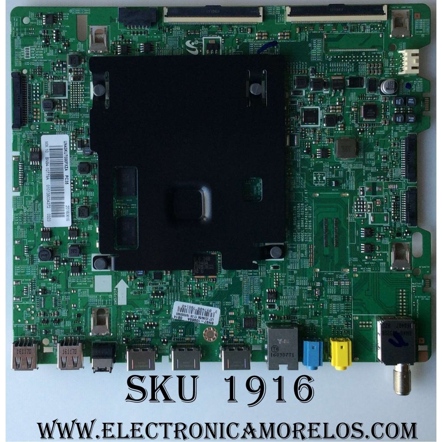 MAIN PARA TV SAMSUNG / NUMERO DE PARTE BN94-10779A / BN41-02528A / BN97-10969A / BN9410779A / PANEL CY-KK043HGAV3H / MODELO UN43KU7000 / UN43KU7000FXZA AA01